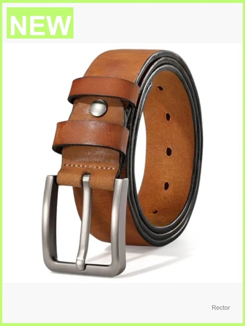 Full Grain Leather Belt Heavy Duty Work Casual Belt for Jeans